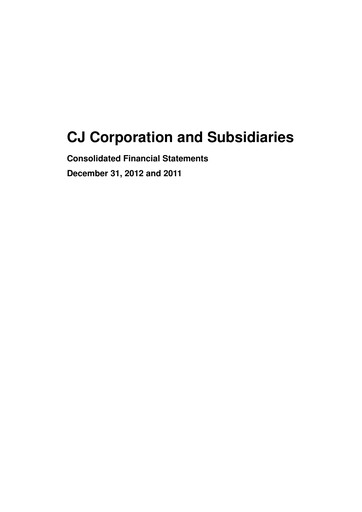 Thumbnail CJ Group Financial Statement 2011-2012