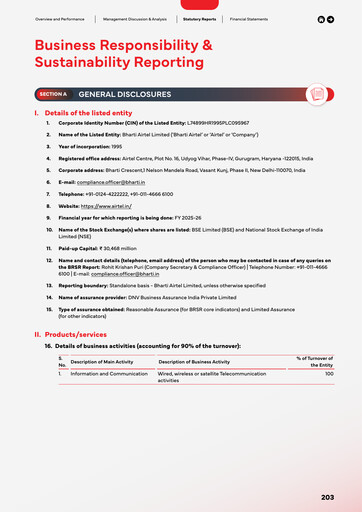 Thumbnail Bharti Airtel
 ESG Report 2025-2026