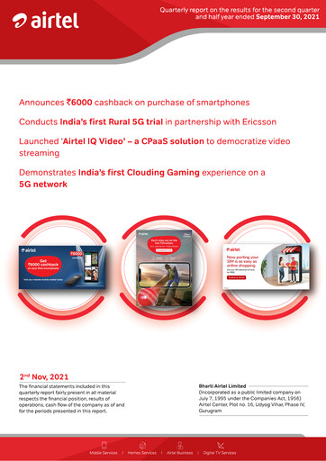 Vorschaubild Bharti Airtel
 Halbjahresbericht 2021-h1