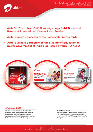 Thumbnail Bharti Airtel
 Quarterly Report 2023-q1