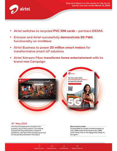 Thumbnail Bharti Airtel
 Quarterly Report 2023-q4