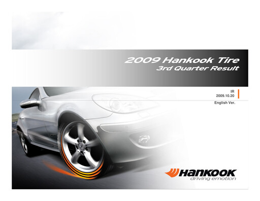 Thumbnail Hankook Tire Quarterly Report 2009-q3