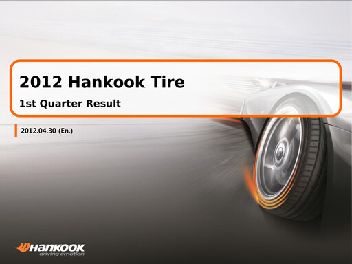 Thumbnail Hankook Tire Quarterly Report 2012-q1