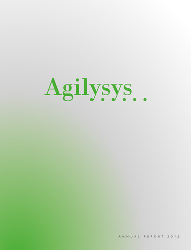 Thumbnail Agilysys Annual Report 2012-2013
