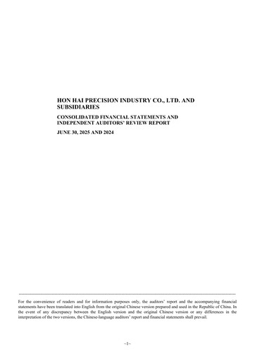 Vorschaubild Foxconn (Hon Hai Precision Industry) Halbjahresbericht 2025-h1
