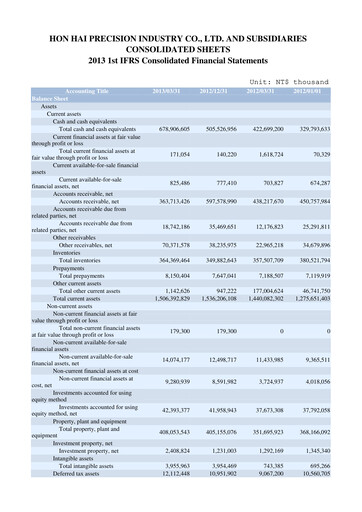 Thumbnail Foxconn (Hon Hai Precision Industry) Quarterly Report 2013-q1