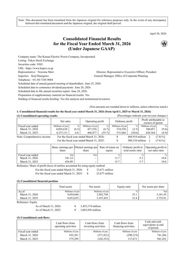 Thumbnail KEPCO Financial Statement 2026