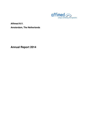 Thumbnail Affimed
 Annual Report 2014