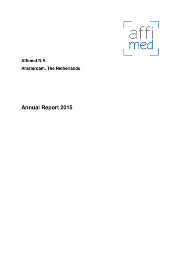 Thumbnail Affimed
 Annual Report 2015