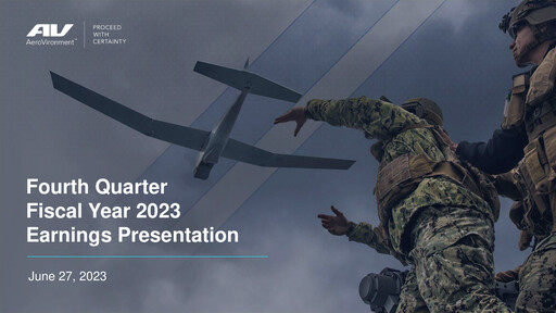 Vorschaubild AeroVironment Quartalsbericht 2023-q4