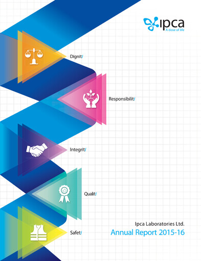 Miniature Ipca Laboratories
 Rapport annuel 2015-2016