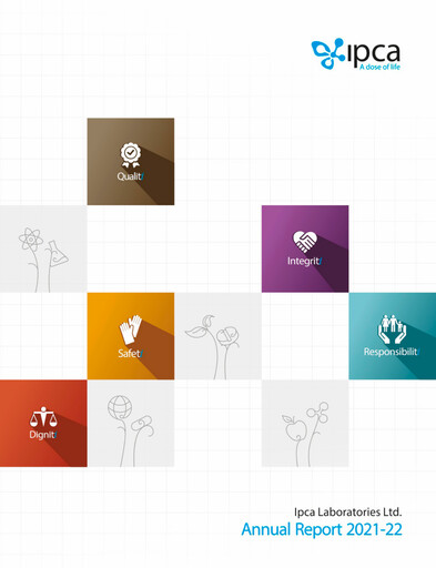 Miniature Ipca Laboratories
 Rapport annuel 2021-2022