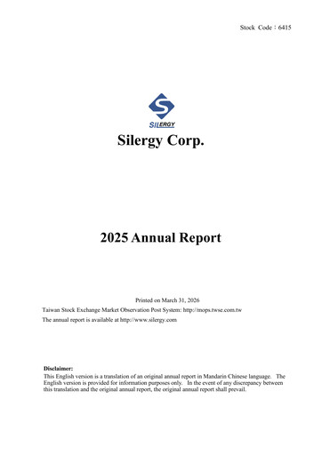 Vorschaubild Silergy Jahresbericht 2025