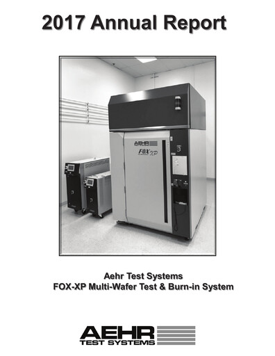 Vorschaubild Aehr Test Systems Jahresbericht 2017