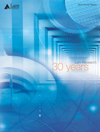 Thumbnail Lam Research Annual Report 2010