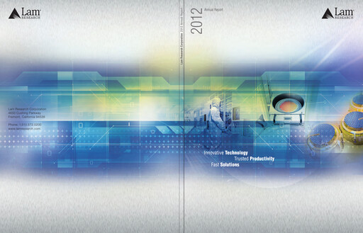 Thumbnail Lam Research Annual Report 2012