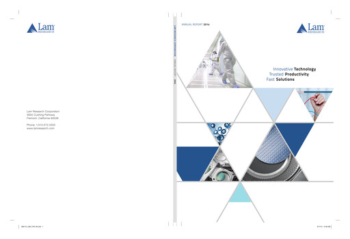 Thumbnail Lam Research Annual Report 2014