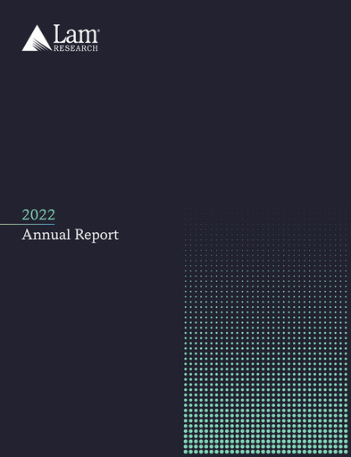 Thumbnail Lam Research Annual Report 2022