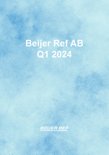 Miniature Beijer Ref Rapport trimestriel 2024-q1