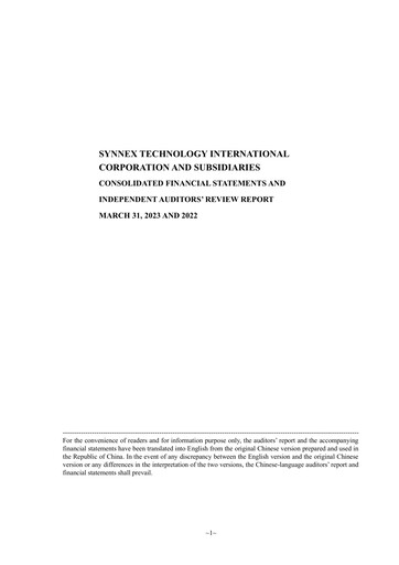 Thumbnail Synnex Technology International Quarterly Report 2023-q1
