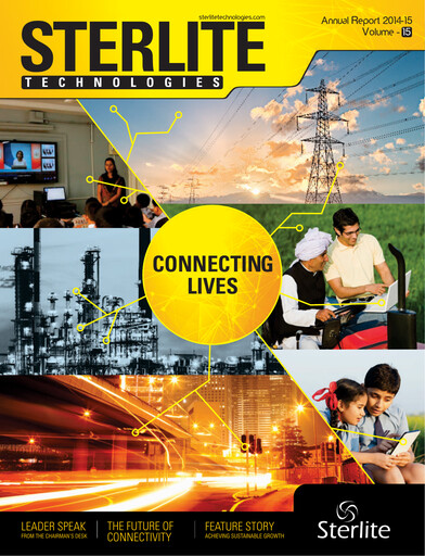 Miniature Sterlite Technologies
 Rapport annuel 2014-2015