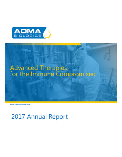 Vorschaubild ADMA Biologics
 Jahresbericht 2017