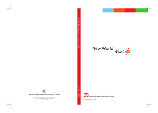 Thumbnail New World Development Company Annual Report 2003