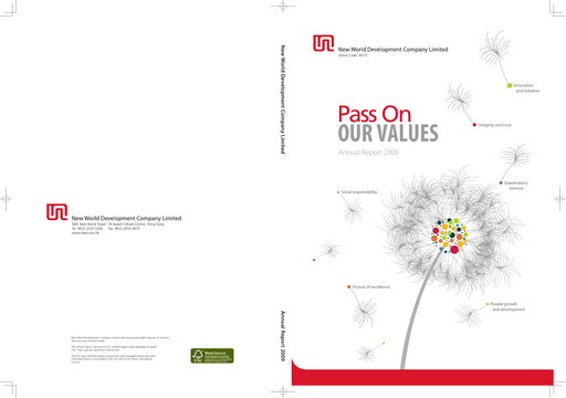 Thumbnail New World Development Company Annual Report 2009