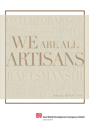 Thumbnail New World Development Company Annual Report 2015