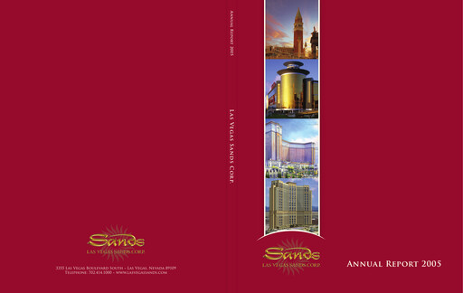 Miniature Las Vegas Sands Rapport annuel 2005