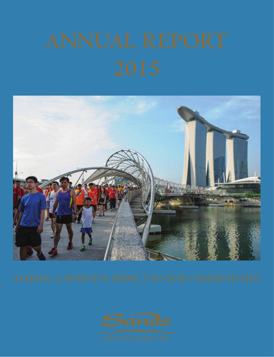 Miniature Las Vegas Sands Rapport annuel 2015