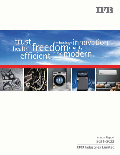 Thumbnail IFB Industries Annual Report 2021-2022