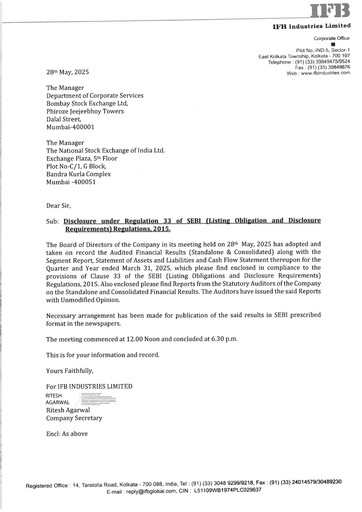 Miniature IFB Industries Rapport trimestriel 2025-q4