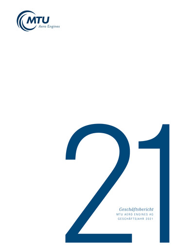 Thumbnail MTU Aero Engines
 Annual Report 2021