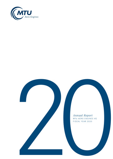 Thumbnail MTU Aero Engines
 Annual Report 2020