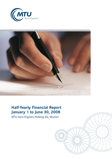 Thumbnail MTU Aero Engines
 Half-year Report 2008-h1