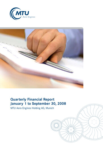 Thumbnail MTU Aero Engines
 Quarterly Report 2008-q3