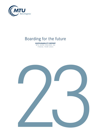 Thumbnail MTU Aero Engines
 Sustainability Report 2023