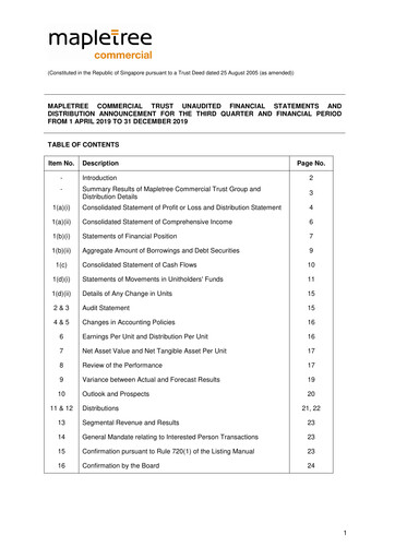Thumbnail Mapletree Commercial Trust
 Quarterly Report 2019-q3