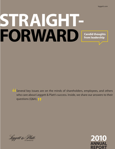 Thumbnail Leggett & Platt

 Annual Report 2010