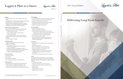 Thumbnail Leggett & Platt

 Annual Report 2017