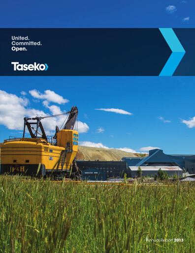 Thumbnail Taseko Mines
 Annual Report 2013