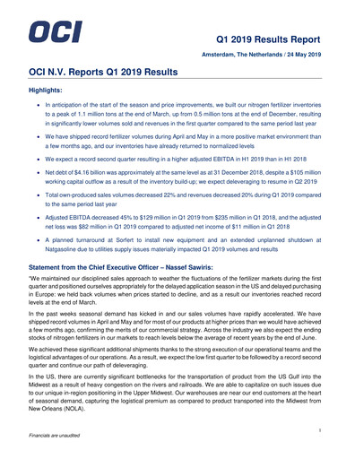 Miniature OCI Rapport trimestriel 2019-q1