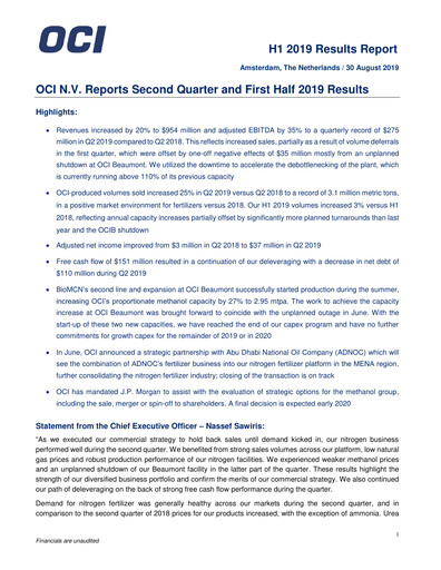 Miniature OCI Rapport trimestriel 2019-q2