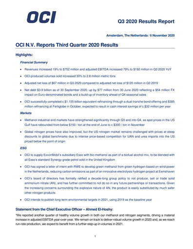 Miniature OCI Rapport trimestriel 2020-q3