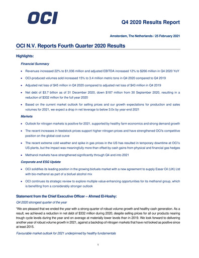Miniature OCI Rapport trimestriel 2020-q4