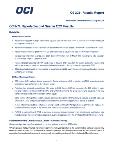 Miniature OCI Rapport trimestriel 2021-q2
