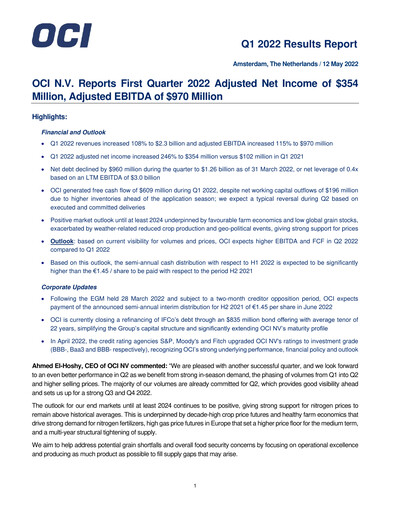 Miniature OCI Rapport trimestriel 2022-q1