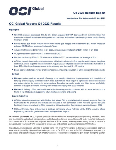 Miniature OCI Rapport trimestriel 2023-q1