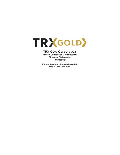 Thumbnail Tanzanian Gold Corporation Quarterly Report 2023-q3
